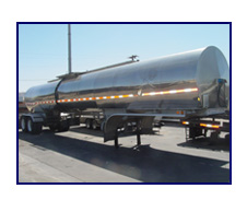 1989 Brenner Stainless Steel 6,500 Gallon Semi Transport Trailer