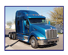 2001 Peterbilt 387 with 72 Inch Double Bunk Sleeper